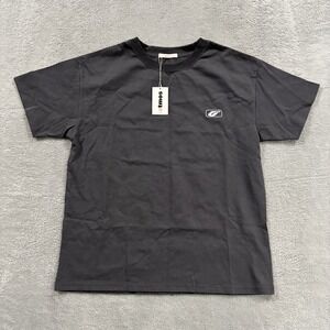 ATMOS T Shirt Men's Medium Boxy Yokohama Japan Short Sleeve Blank Logo Black